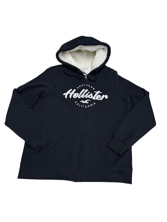 Hollister Tops - Hollister Southern California Women's Sherpa-Lined Full-Zip Hoodie Jacket, Sz L